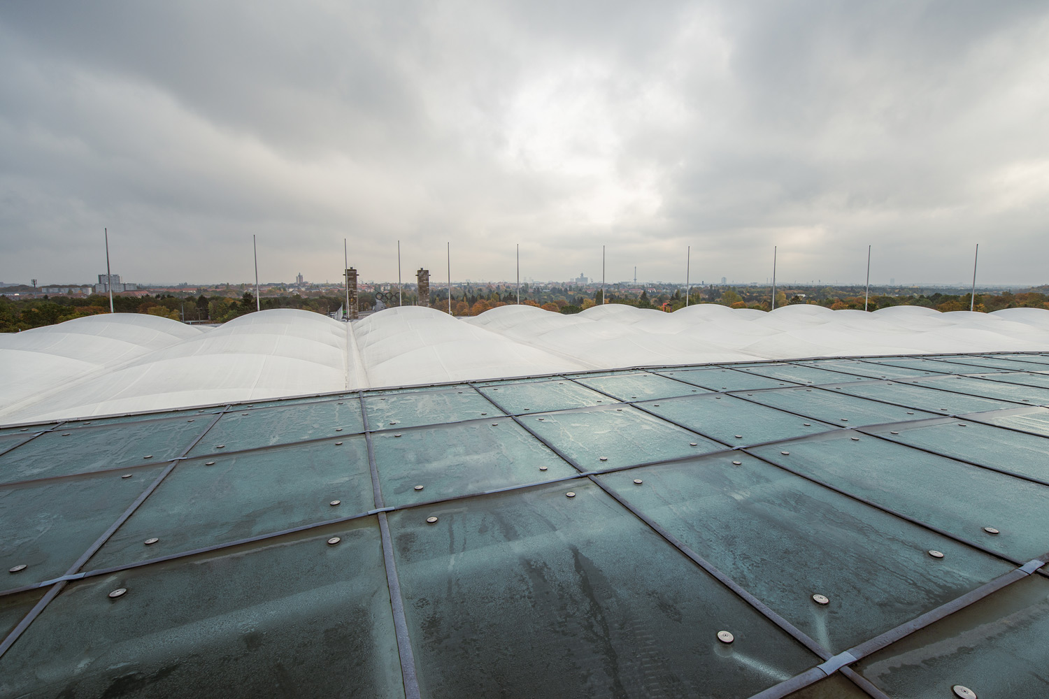 Dach des Olympiastadion in Berlin